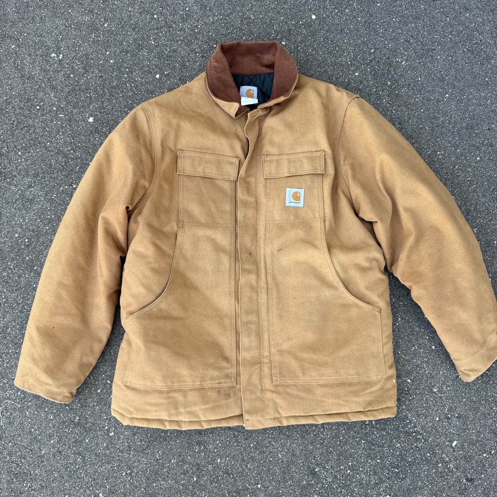 Carhartt Brown/Tan Duck Insulated Work Jacket